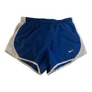 Nike Tempo Girls Shorts Royal Blue And White Size M